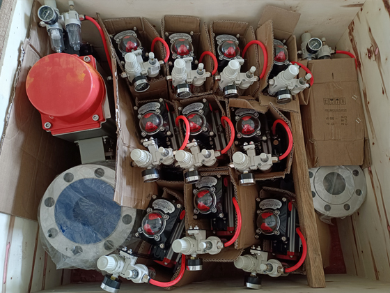 化工機械行業(yè)閥門配件-哈氏合金氣動球閥發(fā)貨啦